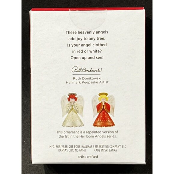 2021 Hallmark Keepsake Christmas Ornament Heirloom Angels Surprise Sealed HM11 - Picture 2 of 4
